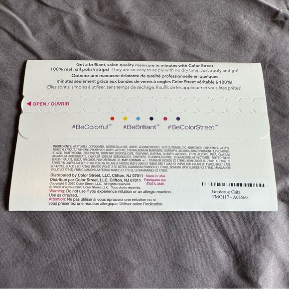 *Retired* Color Street: Bordeaux Glitz | Purple Wine Glitter Sparkle Fall Jewel - Picture 4 of 11